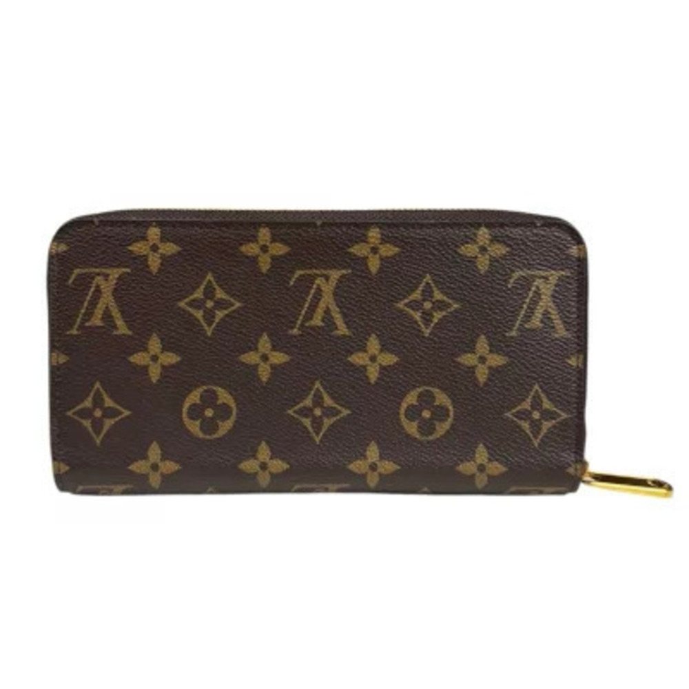 Louis Vuitton Canvas Wallet Long Monogram Zippy Brown